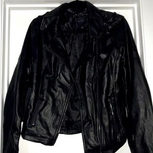 Miss London faux-leather jacket